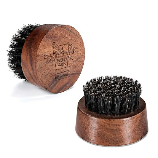 Black Walnut & Boar Bristle Beard Brush by BFWood
